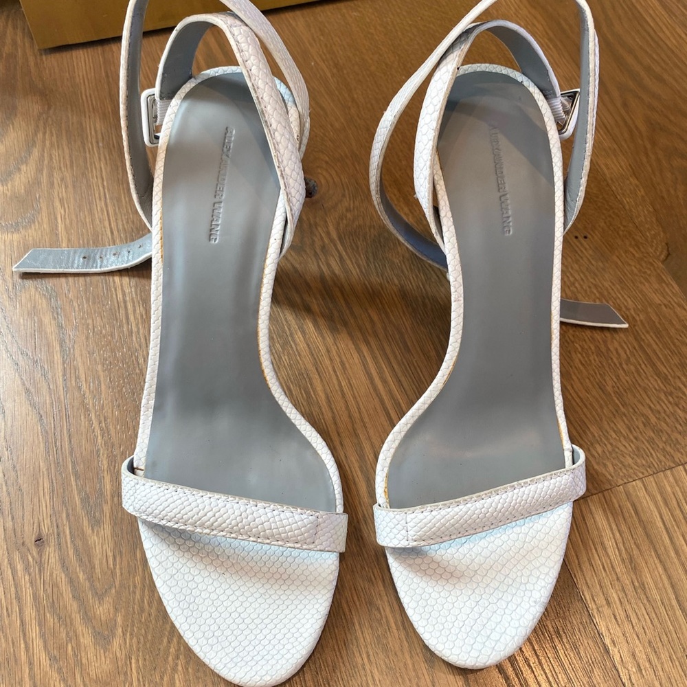 Alexander Wang White Heel Size 40